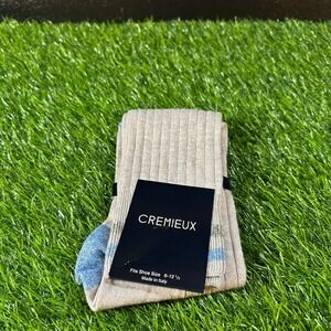 Cremieux Dress Socks Ribbed Made in Italy Italian Linen Yarn Shoe Size‎ 6-12½